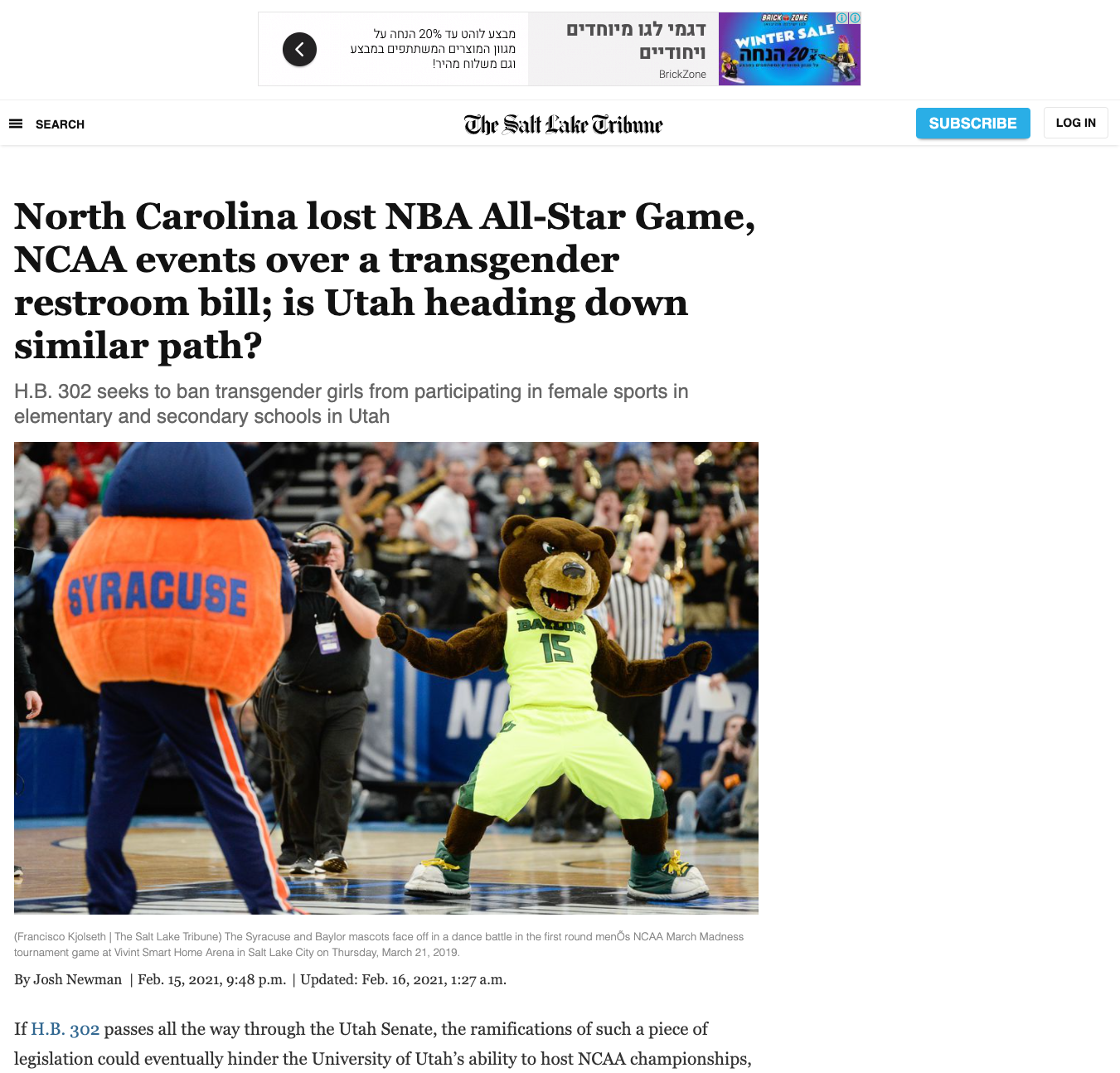 Salt Lake Tribune uses Browsi to increase viewable ad scale by 15 Browsi