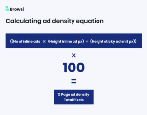 Calculating ad density equation